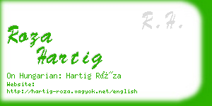 roza hartig business card